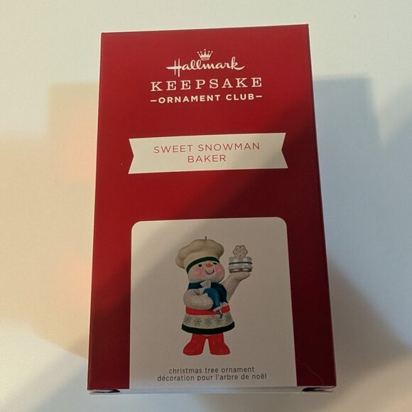 Hallmark 2021 Sweet Snowman Baker Member Exclusive - Picture 1 of 3